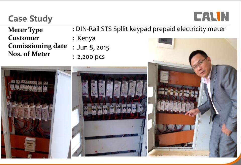35mm Din Rail Keypad Prepaid Electric Meter With RF Communication Remotely Monitoring