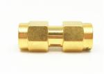 50Ω Brass Gold Plated SMA RF Adapter Beryllium Bronze Contacts