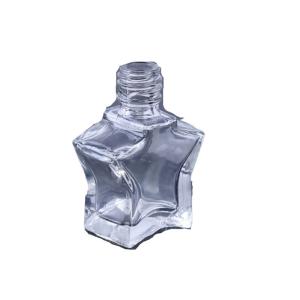 China Clear Nail Polish Brush 3ML Star Glass Bottle wholesale