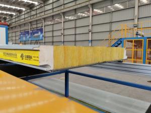 China PUR Fibreglass Foam Glasswool Sandwich Panel Insulation Acoustic Wall Roofing wholesale
