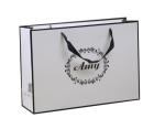 Modern Design Paper Shopping Bags Material 200g - 350g White Card Paper