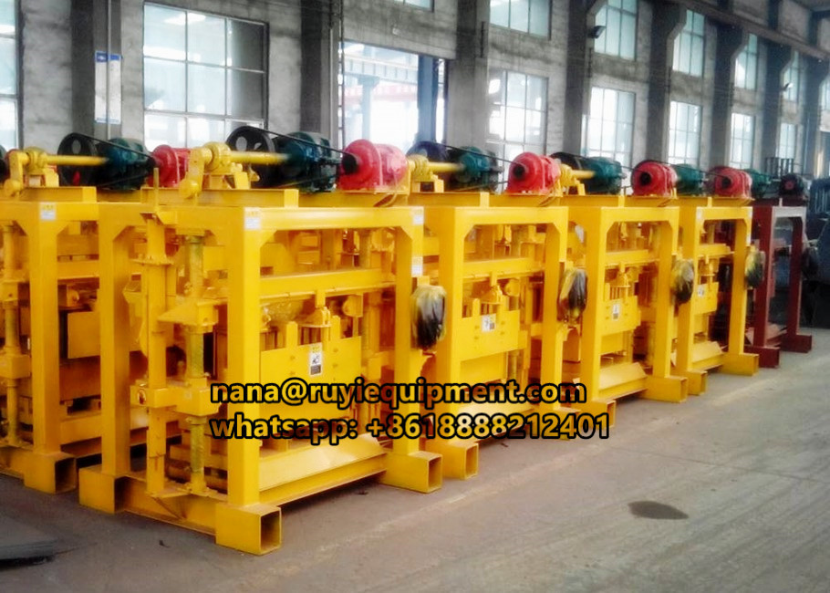 high quality 4-40 small concrete cement hollow block making machine