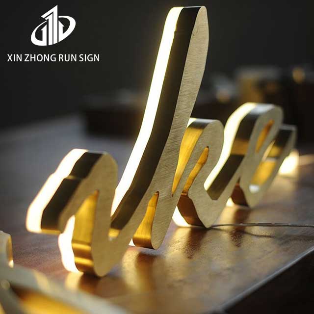 exterior illuminated backlit letter open outdoor solar led sign