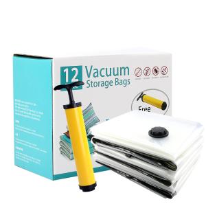 China Blue 80cmx100cm Travel Vacuum Suction Storage Bags wholesale