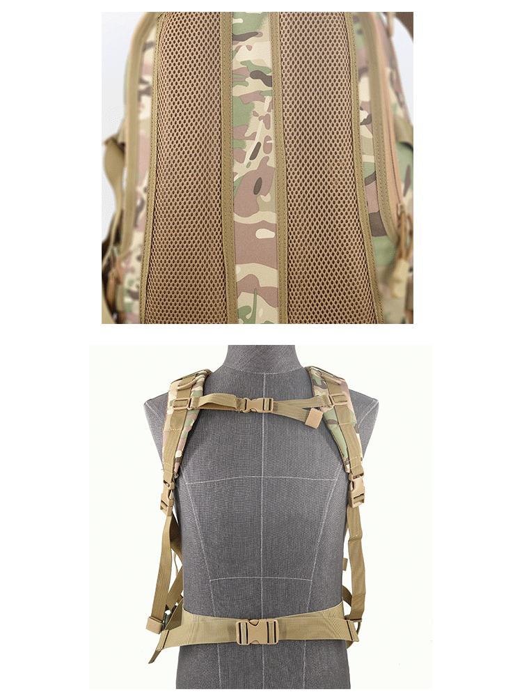 Waterproof Outdoor Backpack with Molle System and 600D Oxford Cloth Material Design