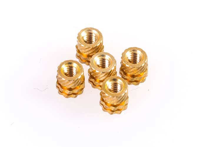 High Precision Industrial Fasteners Metal Nuts Netted Knurled Type For Plastic Housing