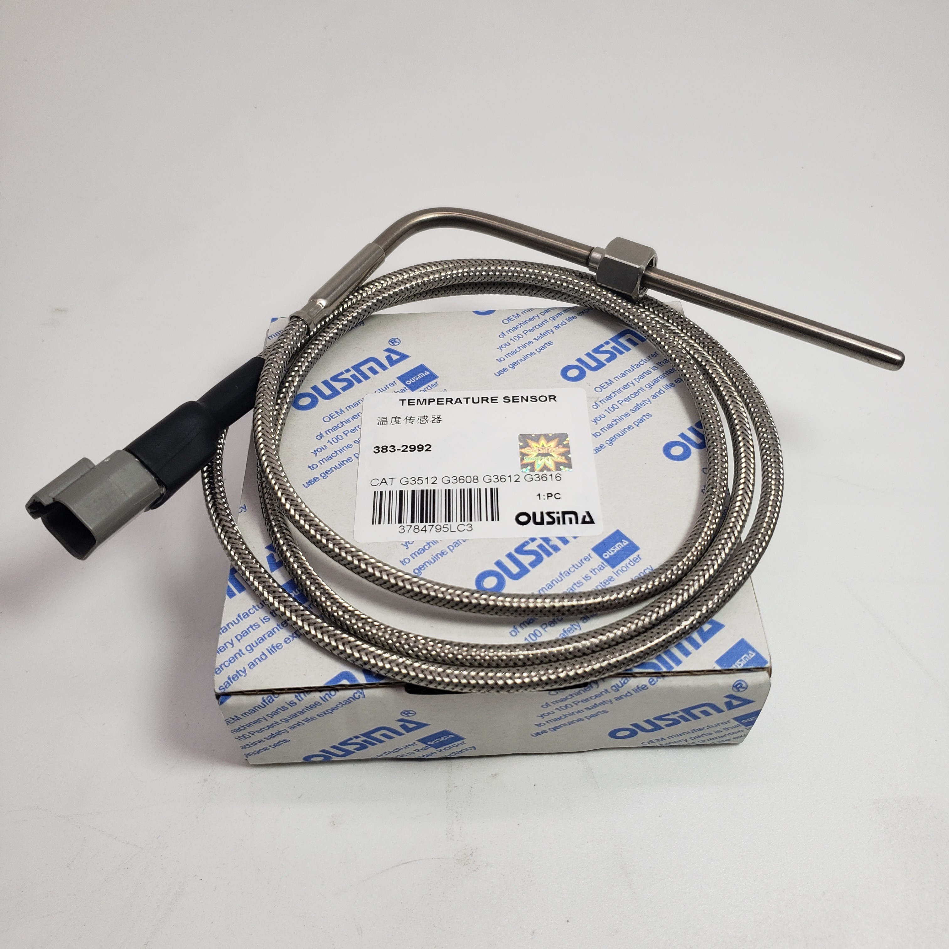 Temperature Sensor 383-2992 3832992 For CAT C280-6 G3512 G3512B G3516 G3516B G3606B G3608 G3612 G3616