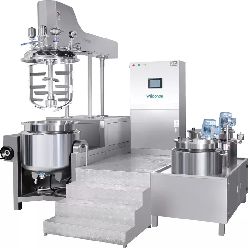 220V PLC Cosmetic Homogenizer Mixer , Rustproof Lotion Homogenizer Machine
