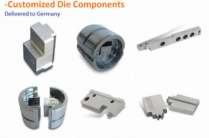 Custom punches and dies made by wire cutting,precision grinding , diameters ranging from 0.2 to 220 mm