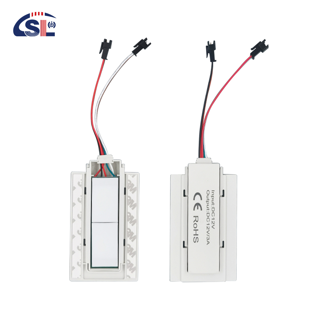 SL 12v Split Two Buttons Three Colors LED Smart Defogger Touch Switch Sensor 11.8cm*6.6cm*1.3cm