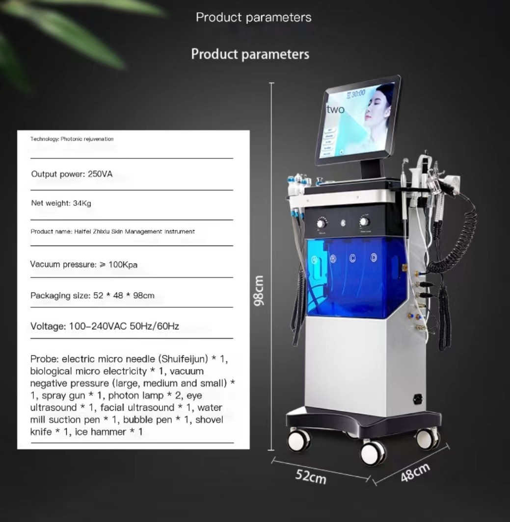 Blackhead Remover Hydra Beauty Machine Facial Skin Aqua Deep Cleaning 14 In 1