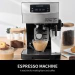 ABS Coffee Machine With Milk Frother SS304 Single Coffee Cappuccino Latte
