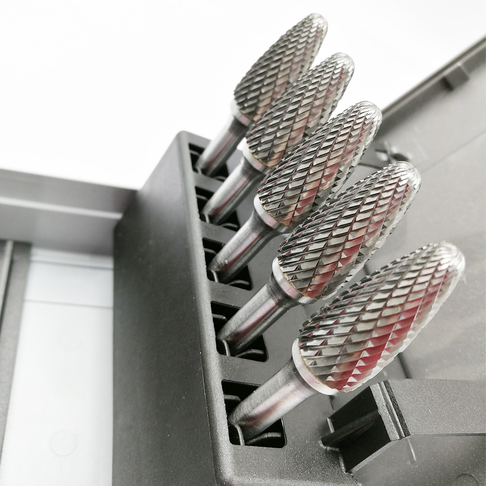 Highly Efficient Flame Carbide Burr Rotary File Drill Bits Customized LOGO