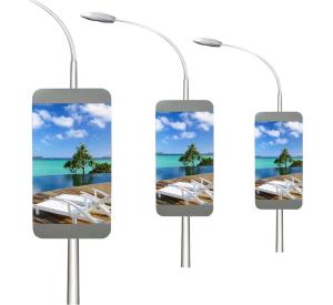 China Outdoor Roadside Light Poles Displaying Full Color Led Signs Large Screen wholesale