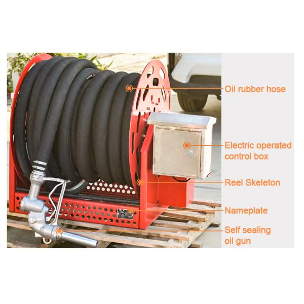Certificate / Made in Hubei Mobile Mini Small 24v Motor Driven Fuel Reel Electric Hose Reel