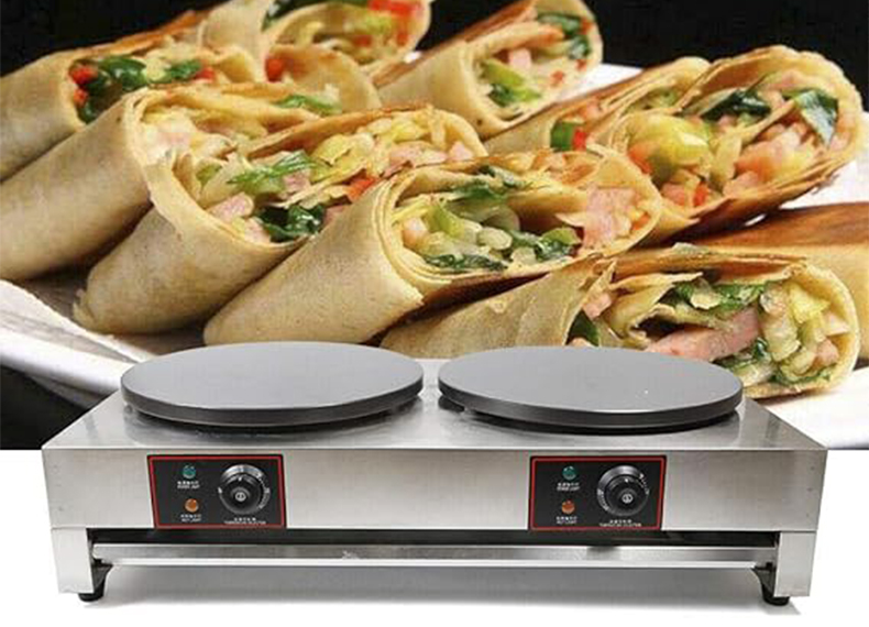 900*540*230mm Professional Stainless Steel Commercial Non-stick Electric Double Single Crepe Maker
