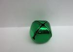 green color cross jingle bells christmas jingle bell ornament