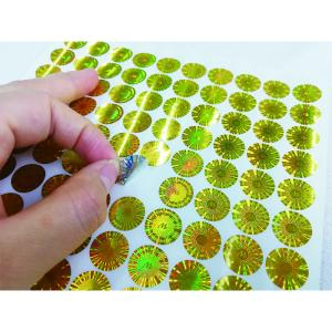 China Oilproof Waterproof 3D Hologram Tamper Evident Security Labels wholesale