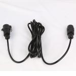 Straight Coil Nylon Plug Trailer Cable Black Color Lightweight ISO/TS1724