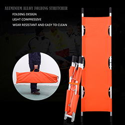 First Aid OEM Foldable Stretcher With Wheels And Restraint Straps