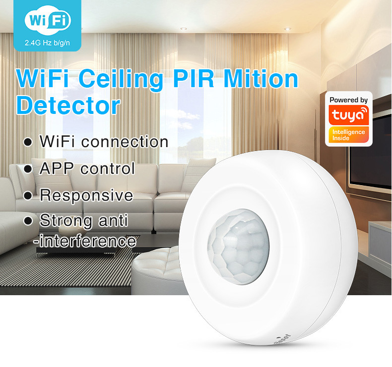 Tuya Motion Detection Pir Sensor Detector Wifi Movement Sensor Smart Life App Wireless Home Security System