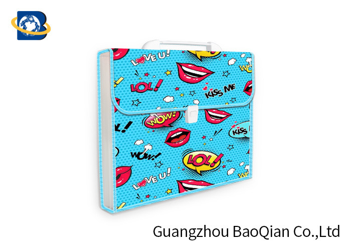 PP / PVC Cute Expanding File Folders 3D Lenticular Printing Eco - Friendly Material