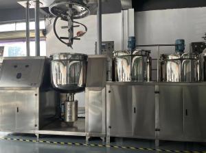 China SUS304 SUS316 Vacuum Mixer Homogenizer , Leakproof Cosmetic Manufacturing Machines wholesale