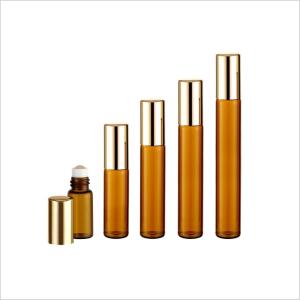 China Amber Cosmetic Glass Bottle 3ml 5ml 7ml 8ml 10ml Glass Essence Oil Bottle wholesale