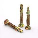 ISO9001 2015 Certified Black/Blue Zinc Plated Carbon Steel Self-Drilling Screw