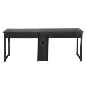 China Black 300LBS Capacity 2 Person Computer Desk / Two Person Office Desk wholesale
