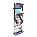 Zig Zag Detachable Information Display Stand 460X350mm Aluminum Profile