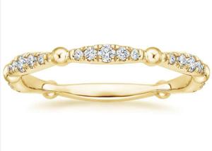 China Pave Full Diamond 14K Yellow Gold Jewelry 0.67ct G-H VS1 Clarity wholesale