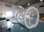 Clear PVC 4m Single Tunnel Inflatable Bubble Tent With Blower