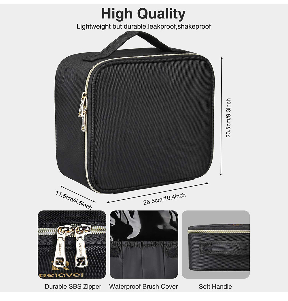 Unisex Plain Polyester Makeup Organiser Bag For Travel