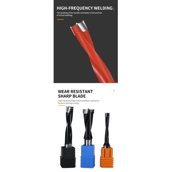 YINGBA CNC Tungsten Carbide Tips 2F Row Drill Woodworking Drilling Bits Woodworking Router Bits Woodworking Tools Drill Bits