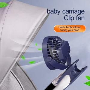 China HEBRONFAN Rechargeable Clip Fan Push Button 2.5 Hours Charging wholesale