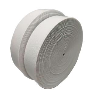 China Wholesale Durable Underpants Polyester Elastic Webbing Thick Flat Woven White wholesale