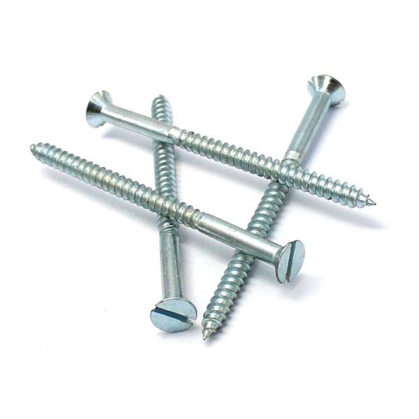 Quality Metric Brass Copper Titanium Slotted Countersunk Head Wood Chipboard Screws for sale