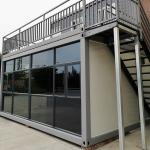 Modular Luxury Container Restaurant Galvanized Steel Prefab House Container
