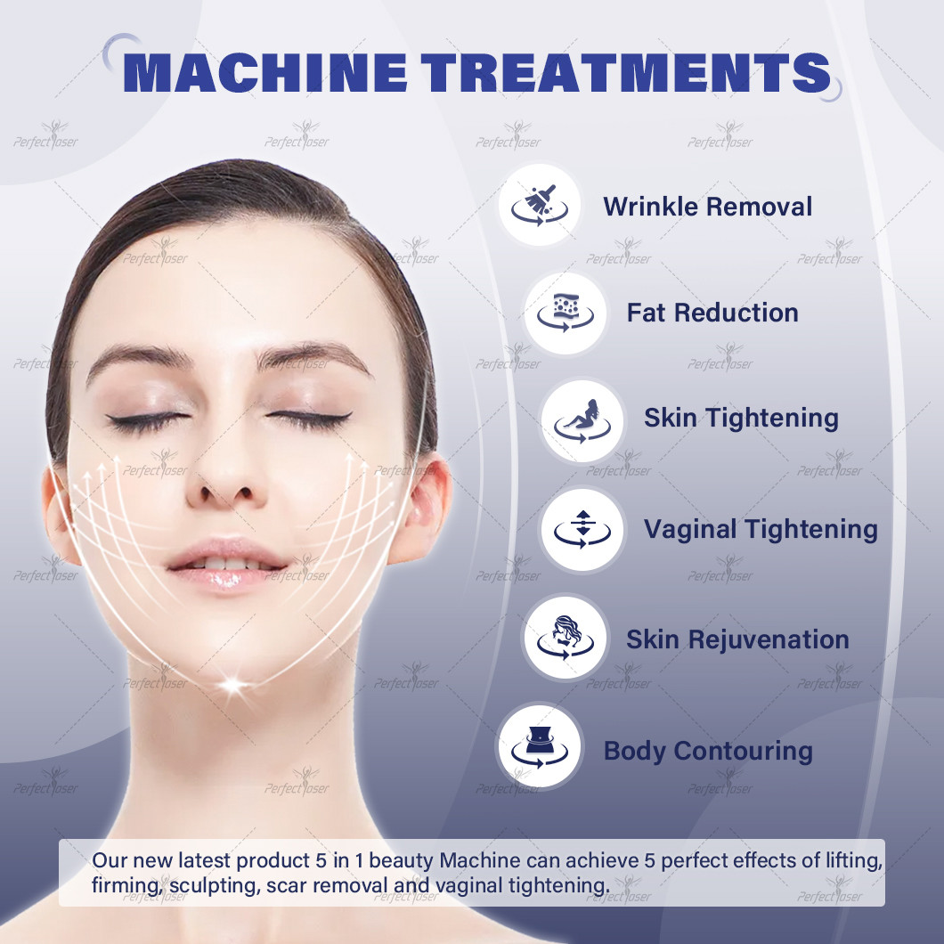 Adjustable 1-12 Lines HIFU Vmax Machine for Face and Body 60 000 Shots Vaginal 10 000 Shots Vmax Head 1.5 /