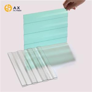 China 1820mm Length Anti UV Clear Corrugated Polycarbonate Sheets wholesale