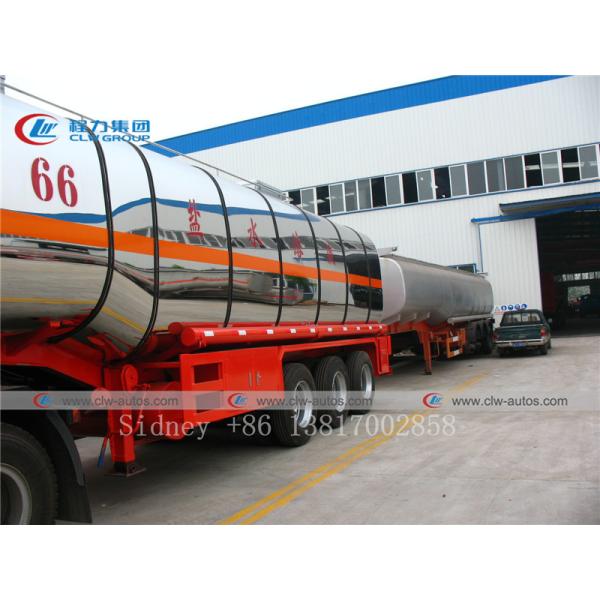 60cbm Aluminum Alloy Chemical Saline Solution Tanker Semi Trailer