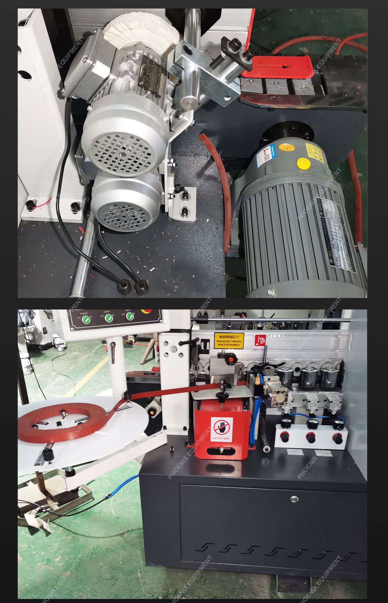 PME265 Linear Edge Banding Machine Multifunctional Easy Operation and 45 Degree Angle