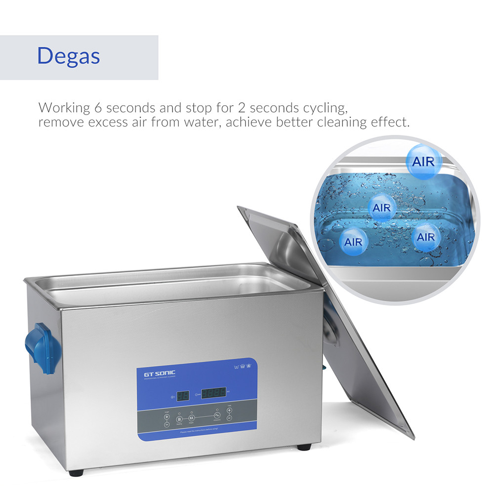 400W Heated 40KHz Ultrasonic Parts Washer 30L Ultrasonic Cleaner