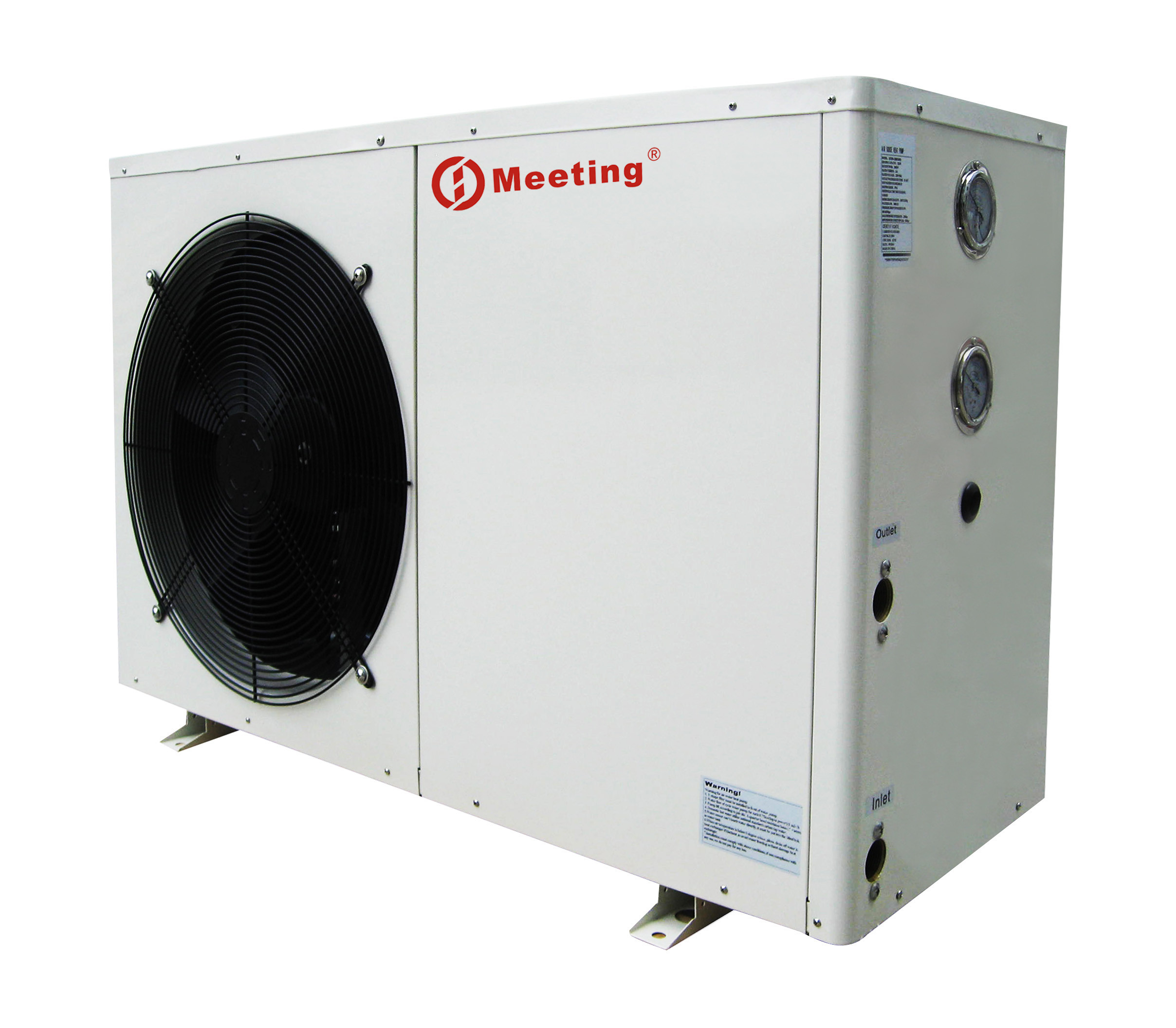 3P air source high temperature heat pump has a maximum water outlet of 80 ℃ and a heating capacity of 8kw