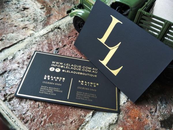 2018 Fashion Design Luxury Gold Foil Stamped Business Card Used Black Velvet