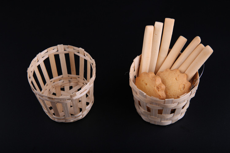 Craft Bamboo Fruit Basket Dust Pan 150*30mm Customized For Gifts