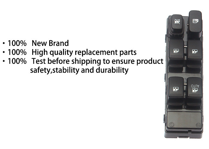 Auto Power window switch Front Left without key for Hyundai sonata four door with light 2003-2008 OE 93570-3D111