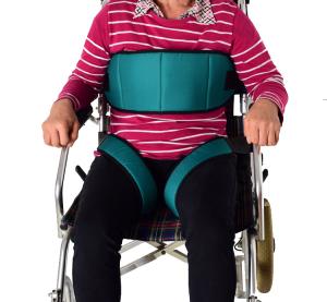 China Green Breathable Mesh Wheelchair Seatbelts Wrapped Herringbone Cotton wholesale