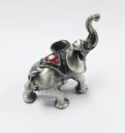 Elephant Metal Crystal Rhinestone Jewelry Box Elephant Trinket Boxes